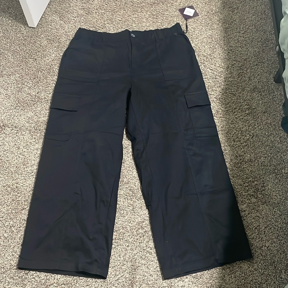 Black cargo pants size 1X plus . They run bigger than 1X